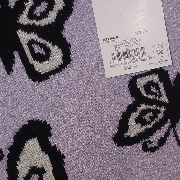 💜NWT BUTTERFLY SWEATER💜 - Picture 2 of 2